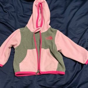 Infant North Face zip up size 3-6m